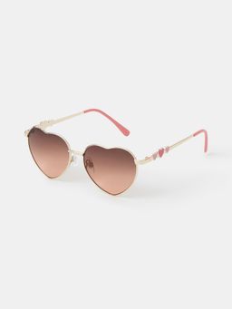 Accessorize London - Girls Heart Metal Sunglasses-MA-10009731131