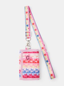 Accessorize London - Girls Star Print Lanyard Wallet