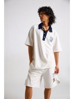 The Clothing Factory - Spongebob White Men's Oversized Polo T-Shirt
