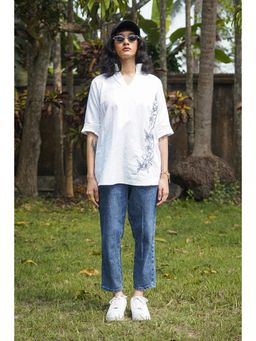 The House of Hemp - Twilight Vine Top - White
