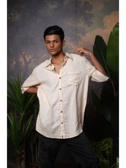 The House of Hemp - Beige Classic Mens Hemp Shirt