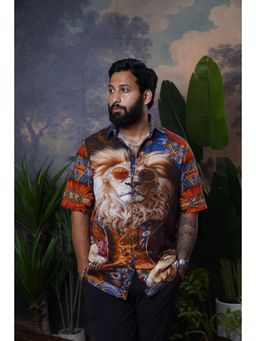 The House of Hemp - Regal Lion Mens Hemp Printed Shirt