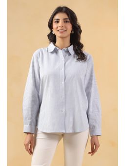 SAVI - Blue Stripes Full Sleeves Shirt