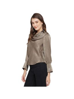 Latin Quarters - Women Green Long Sleeve Polyester Top