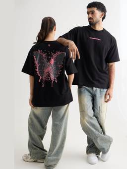 Chapter 2 - Black Metamorphed Butterfly T-Shirt