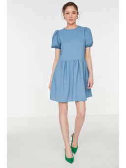 Trendyol - Women's A-line Blue Mini Dresses
