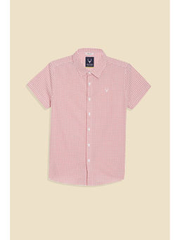 Allen Solly - Boys Pink Checks Casual Shirt