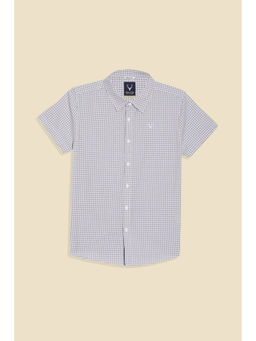 Allen Solly - Boys Grey Checks Casual Shirt
