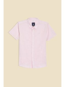 Allen Solly - Boys Pink Textured Casual Shirt