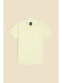 Allen Solly - Boys Yellow Textured Casual Shirt