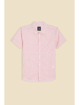 Allen Solly - Boys Pink Print Casual Shirt