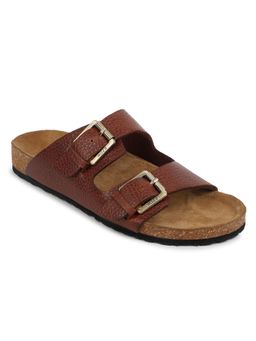 EZOK - Leather Sandal for Men Brown