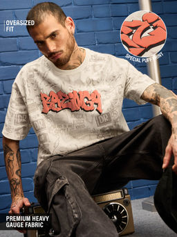 The Souled Store - Official The Big Bang Theory- Bazinga Oversized T-Shirt