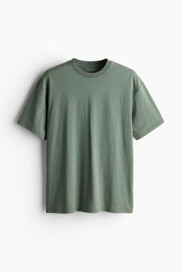 H&M - Men Green Loose Fit Sports Top with DryMove