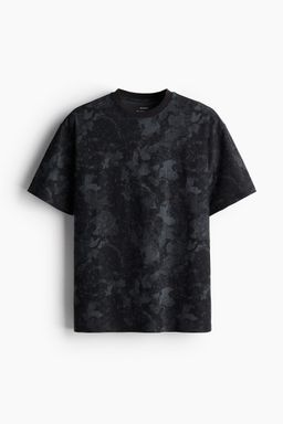 H&M - Men Black Loose Fit Sports Top with DryMove