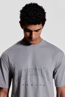 H&M - Men Grey Loose Fit Sports Top with DryMove