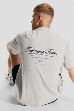 H&M - Men Grey Loose Fit Sports Top with DryMove