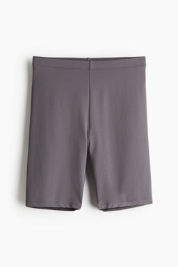 H&M - Women Grey Microfibre Cycling Shorts