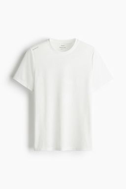 H&M - Men White Regular Fit Sports Top With DryMove
