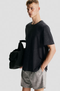 H&M - Men Black Regular Fit Sports Top With DryMove