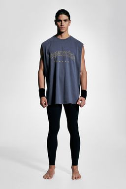 H&M - Men Blue Loose Fit Sports Vest Top