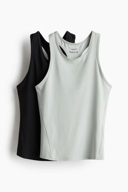 H&M - Women 2-Pack Sports Vest Tops With DryMove