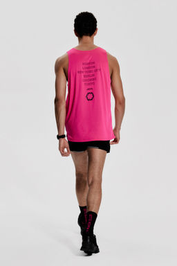 H&M - Men Pink Regular Fit Sports Vest Top With DryMove