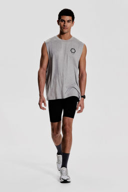 H&M - Men Grey Loose Fit Sports Vest Top With DryMove