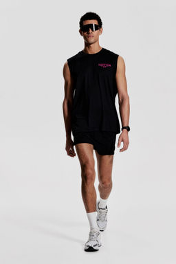 H&M - Men Black Loose Fit Sports Vest Top With DryMove
