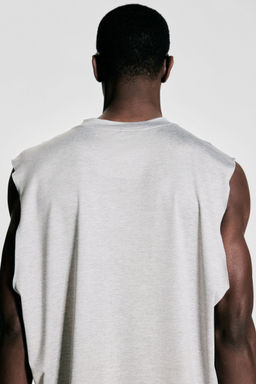 H&M - Men Grey Loose Fit Sports Vest Top With DryMove