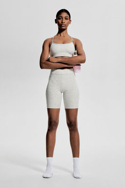 H&M - Women Grey Yoga Cycling Shorts