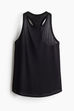 H&M - Women Black Sports Vest Top With DryMove