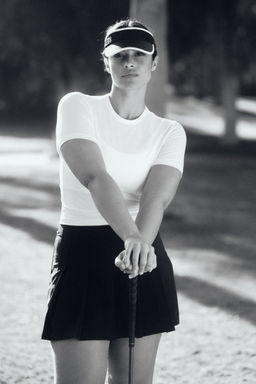 H&M - Women Black Pleated Tennis Skirt With DryMove