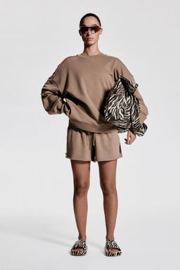 H&M - Women Brown Sports Sweatshirt