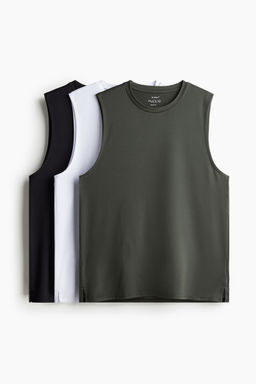 H&M - Men 3-Pack Regular Fit Sports Vest Tops With DryMove