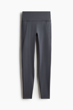 H&M - Women Grey Pocket-Detail Sports Leggings With SoftMove