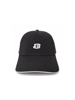 Ben Sherman - Men Solid Black Baseball Cap with Logo Detail