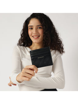 Fastrack - Black Solid Card Case