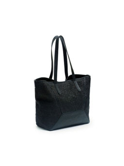 ODDCAT - Black Woven Handbag