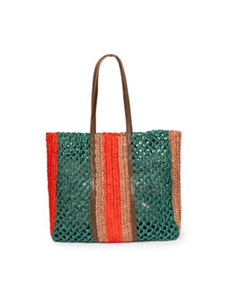 ODDCAT - Multi-color Self Design Handbag