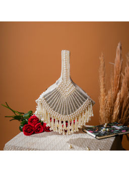 sugarcrush - White Embellished/Sequined Clutch