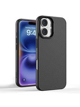 GRIPP - Black Carbon with Mag-Safe Protection Case Compatible with Iphone 16