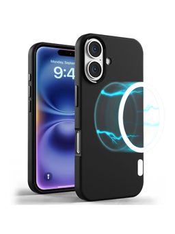 GRIPP - Black Rubon Mag-Safe Case for Iphone 16 Plus