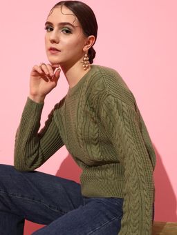 STREET 9 - Olive Self-Designed Pullover