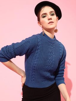 STREET 9 - Blue Self-Designed Pullover