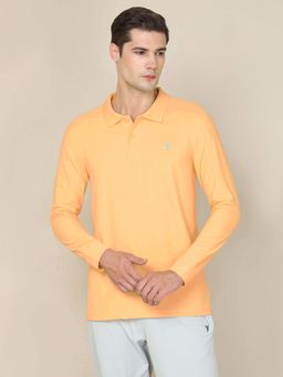 Technosport - Men Solid Slim Fit Polo Sports T-Shirt with Matpiq