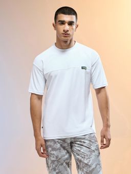 Technosport - Men Solid Relaxed Fit Round Neck Sports T-Shirt with Matpiq