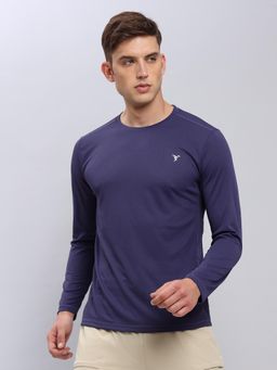 Technosport - Men Solid Slim Fit Round Neck Sports T-Shirt with Technocool+