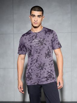 Technosport - Men Printed Slim Fit Round Neck Sports T-Shirt with Technocool+