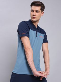 Technosport - Men Colorblock Relax Fit Polo Sports T-Shirt with Technocool+